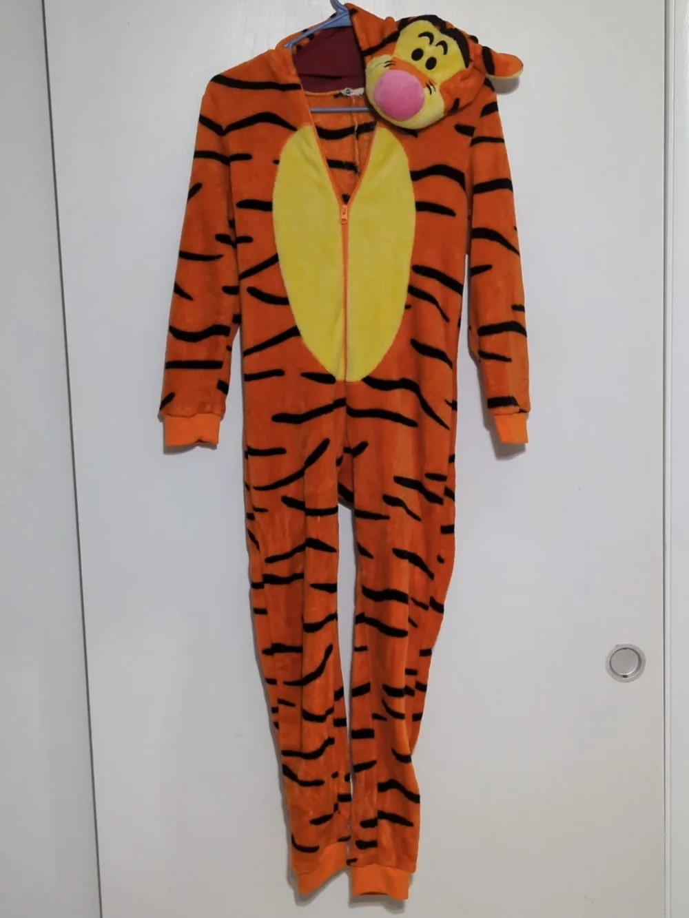 Tigger Plush Hooded One-Piece Pajama Footie Costume